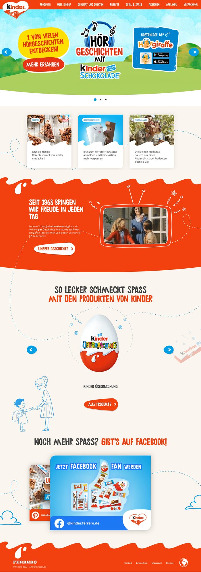 Kinder global websites 9