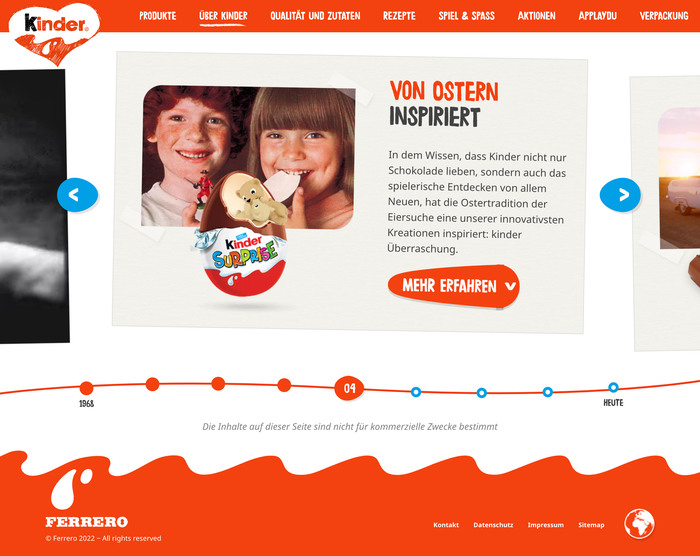 Kinder global websites 5