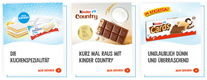 Kinder global websites 4