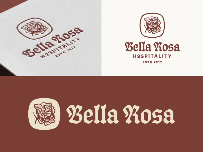 Bella Rosa brand identity 2
