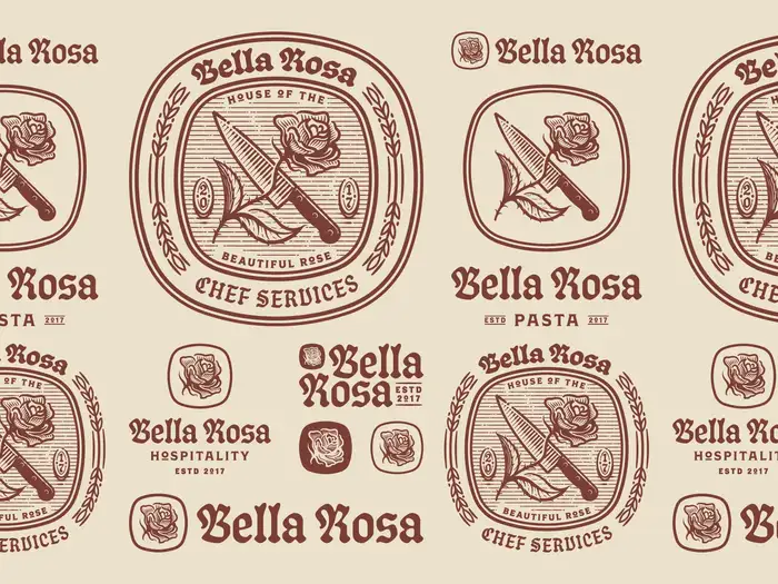 Bella Rosa brand identity 1