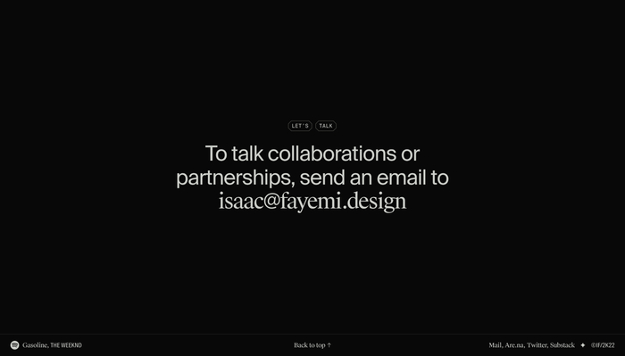 Isaac Fayemi – Group 256 portfolio website 7