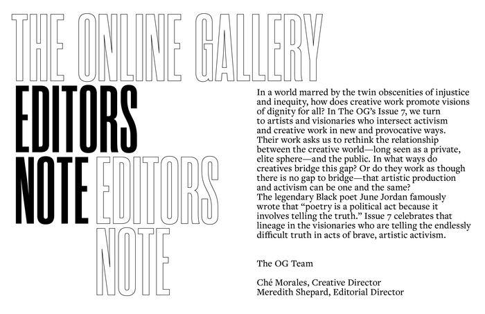 Editors’ note with more Rama Gothic and text set in 