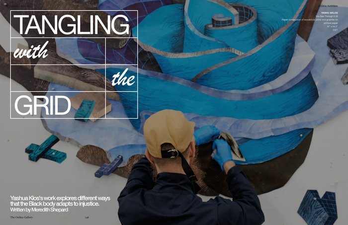 Neue Helvetica is combined with  for “Tangling with the Grid”