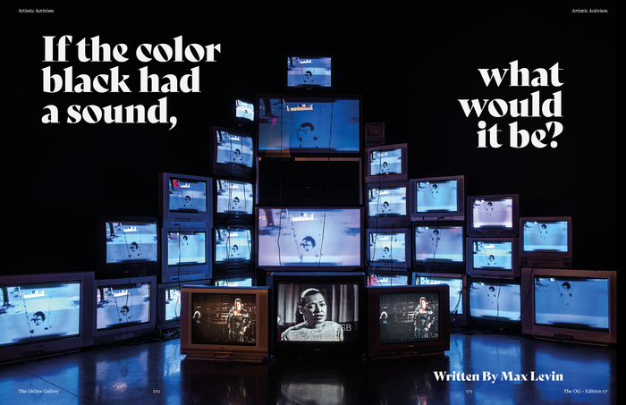  for the opening spread of Max Levin’s contribution