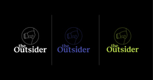 The Outsider brand identity