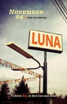 <cite>Luna returns!</cite> concert poster