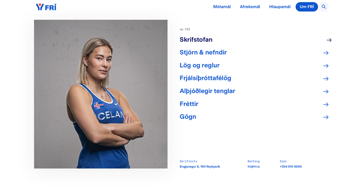 Icelandic Athletics Federation redesign 7