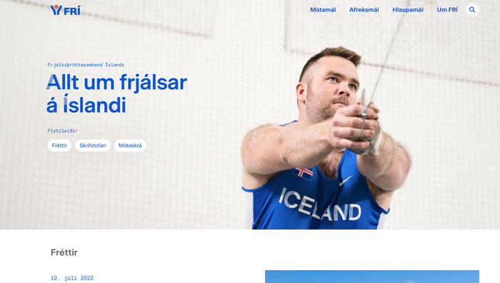 Icelandic Athletics Federation redesign 6