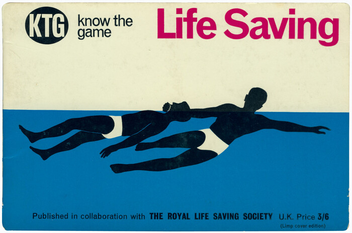 Life Saving, 1967, ft. . The KTG logo appears to pair Condensed Sans Serif No. 6 and a lighter weight of Monotype Grotesque.