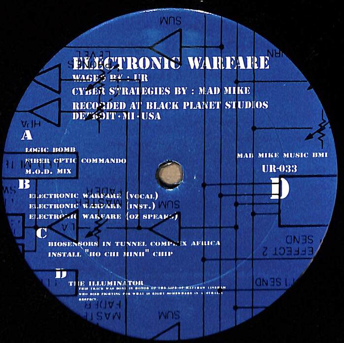 UR – Electronic Warfare (Designs For Sonic Revolutions) record labels 4
