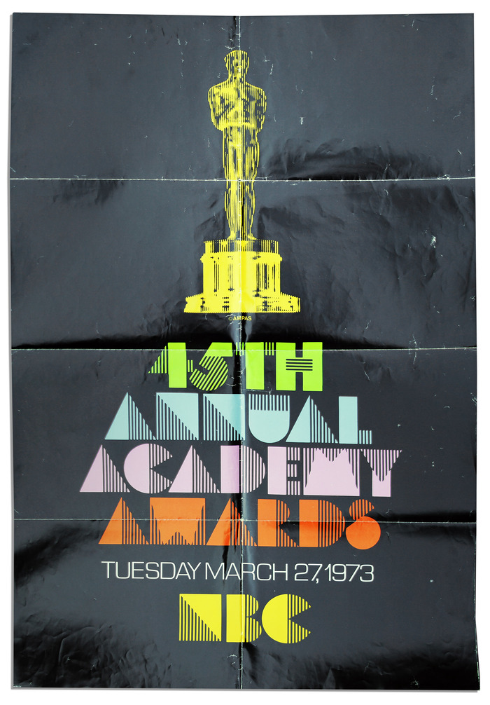 45th Annual Academy Awards poster 2