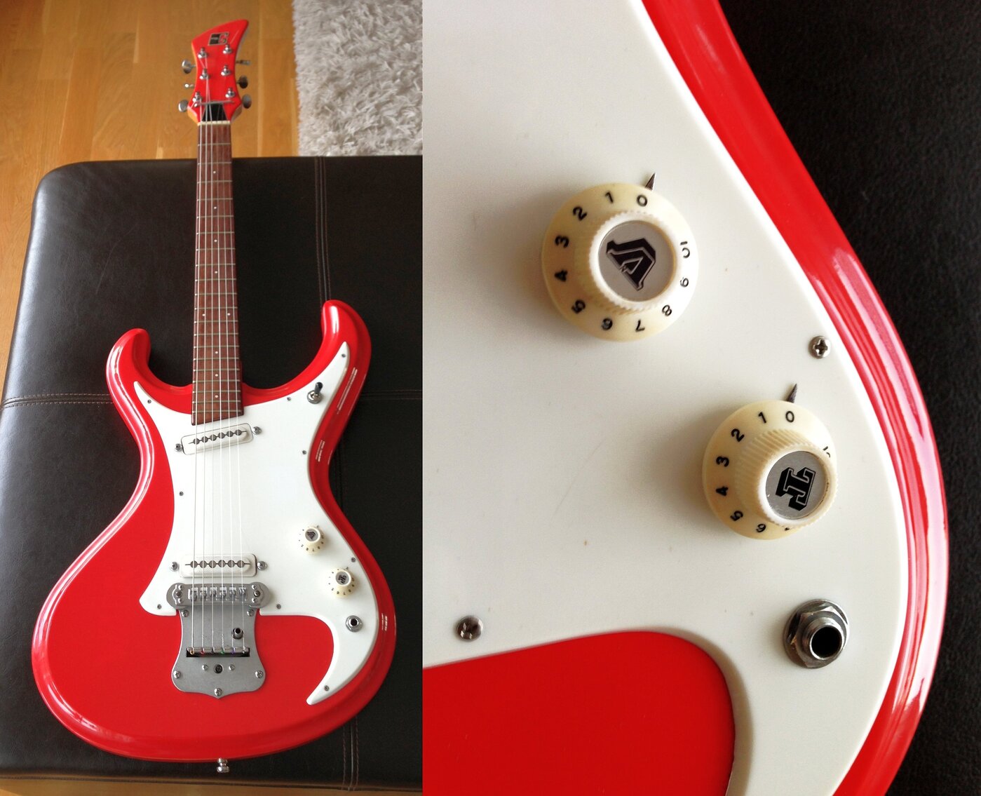 Guyatone guitar knobs - Fonts In Use