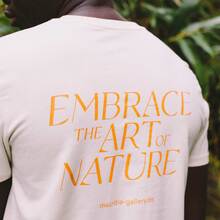 “Embrace the Art of Nature” t-shirts by Mauritia Gallery