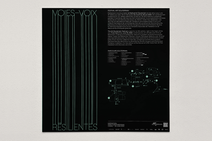 Art Souterrain: Voies-Voix Résilientes 5