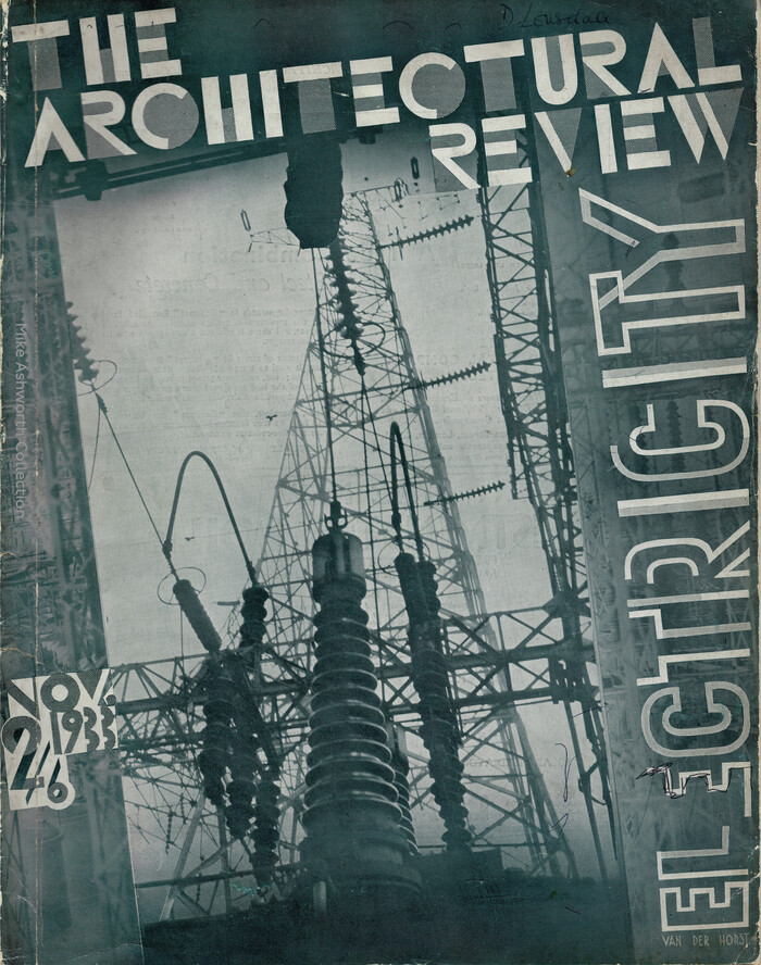 The Architectural Review, Nov. 1933, “Electricity”