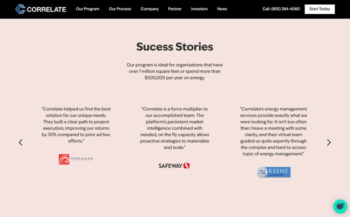 Correlate website 5