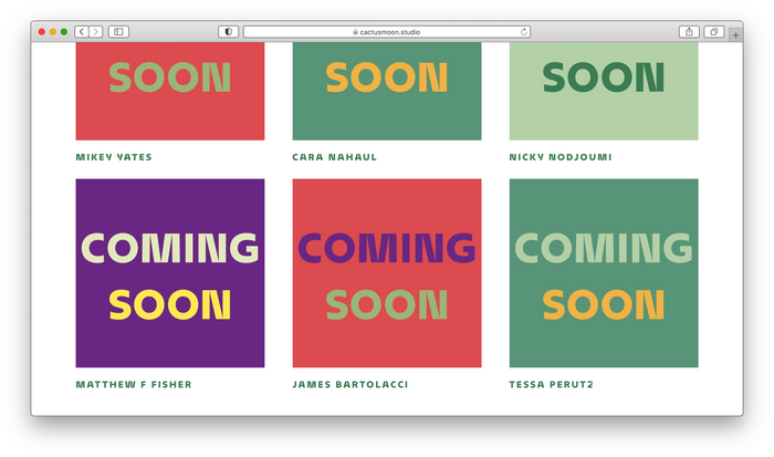 Cactus Moon Studio identity 7