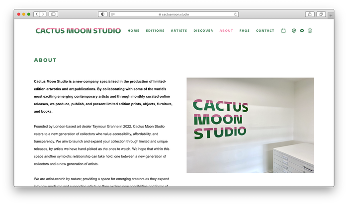 Cactus Moon Studio identity 5