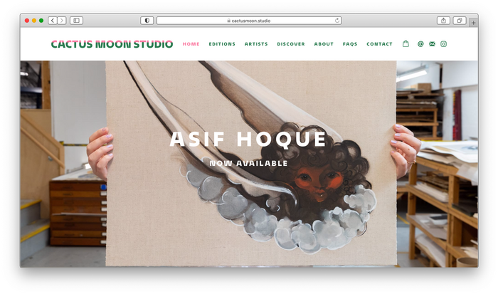 Cactus Moon Studio identity 4