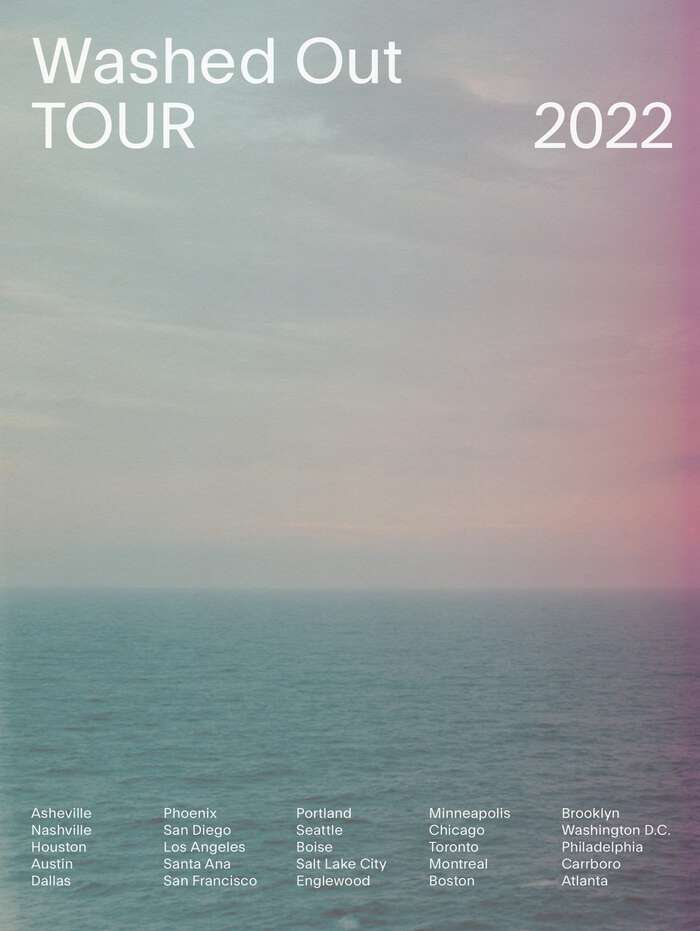 Washed Out Tour 2022 Fonts In Use