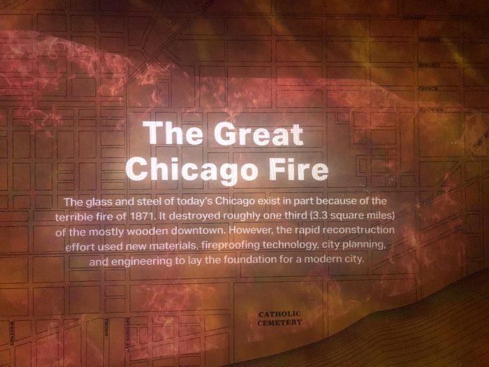 Story of Chicago exhibit and signs at Willis Tower 11