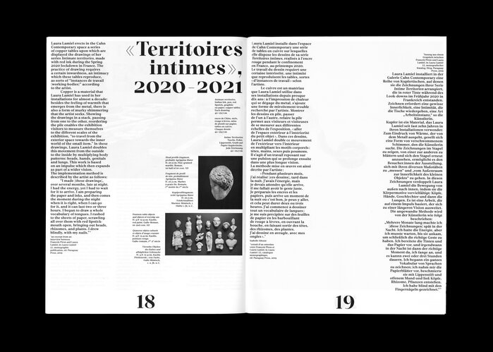 Laura Lamiel: «du miel sur un couteau» booklet 7