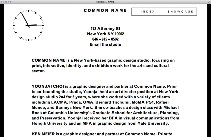 Common Name Website 1