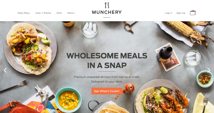 Munchery Website 1