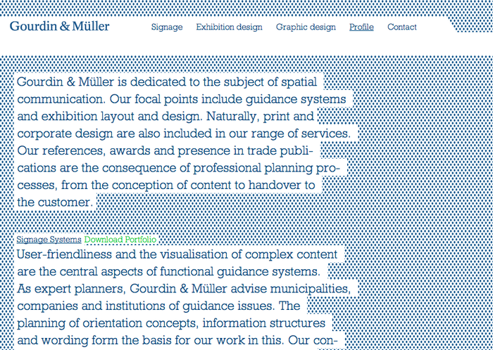 Gourdin & Müller Website 2