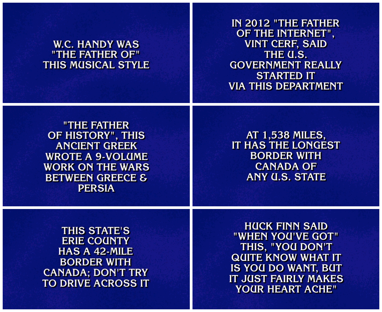 Jeopardy Game Show Fonts In Use