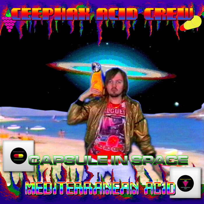 Ceephax Acid Crew – “Capsule In Space” / “Mediterranean Acid” single cover