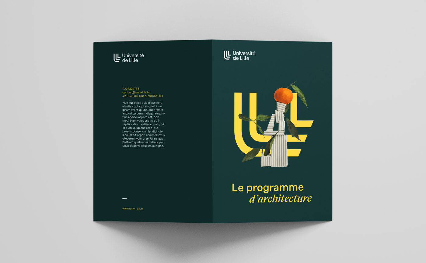 Université de Lille visual identity - Fonts In Use