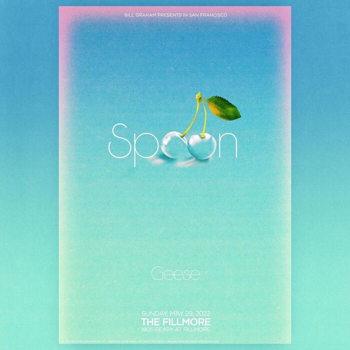 Spoon at The Fillmore concert poster 1