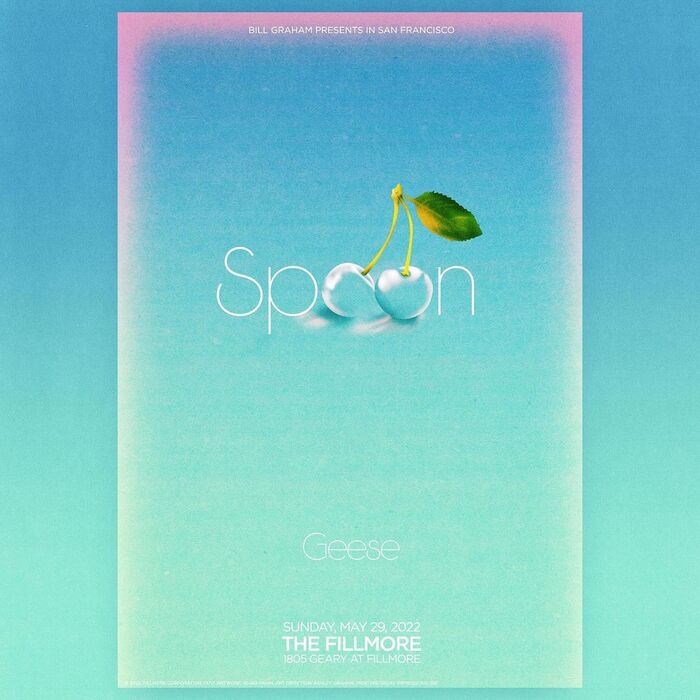 Spoon at The Fillmore concert poster 1