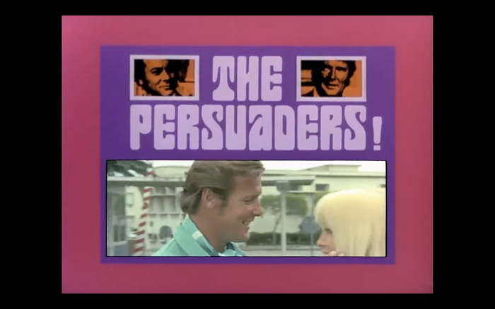 The Persuaders! opening titles and book covers 9