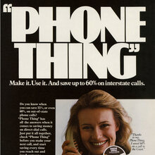 Bell System “Phone Thing” ads and chart