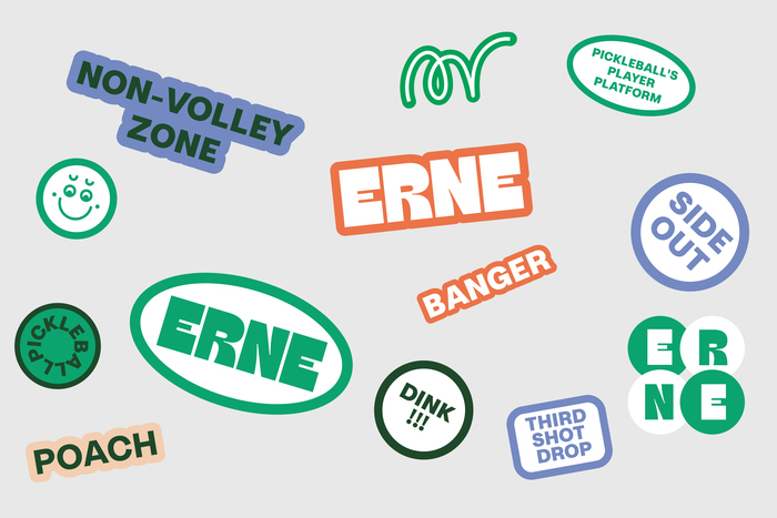 ERNE – Pickleball’s player platform branding 3