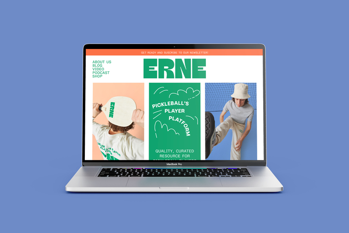 ERNE – Pickleball’s player platform branding 4