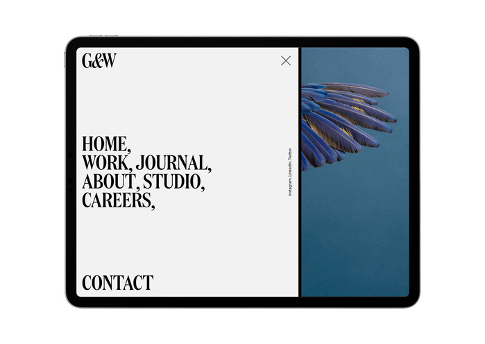 Glasfurd &amp; Walker portfolio website 3