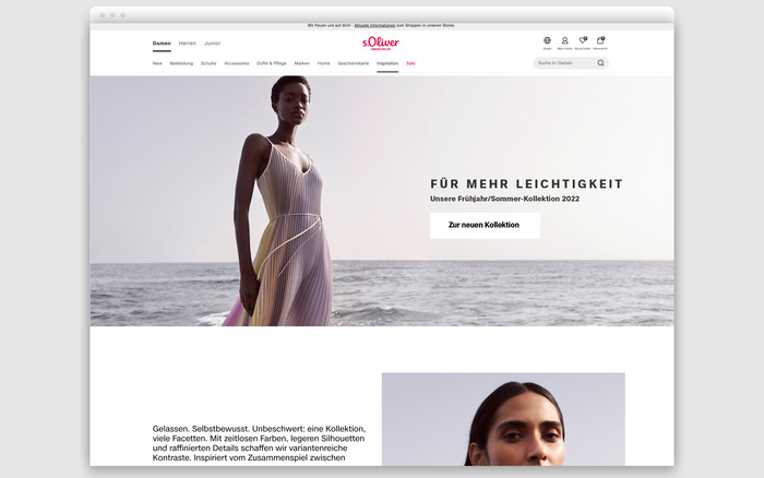 s.Oliver branding and website 3