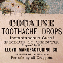 Cocaine Tootache Drops advertisement