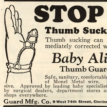 Baby Alice Thumb Guard advertisement