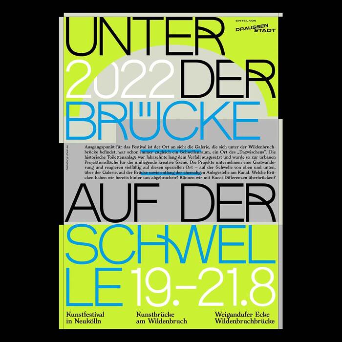 Unter der Brücke: Auf der Schwelle festival poster 4