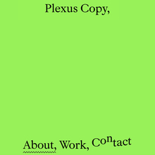 Plexus Copy portfolio website