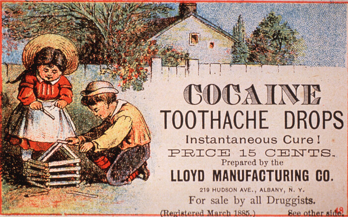 This version mentions that the drug was registered in March 1885.