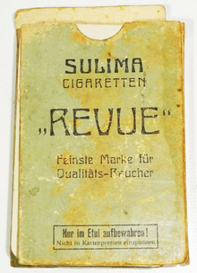 Sulima Cigaretten “Revue” card deck