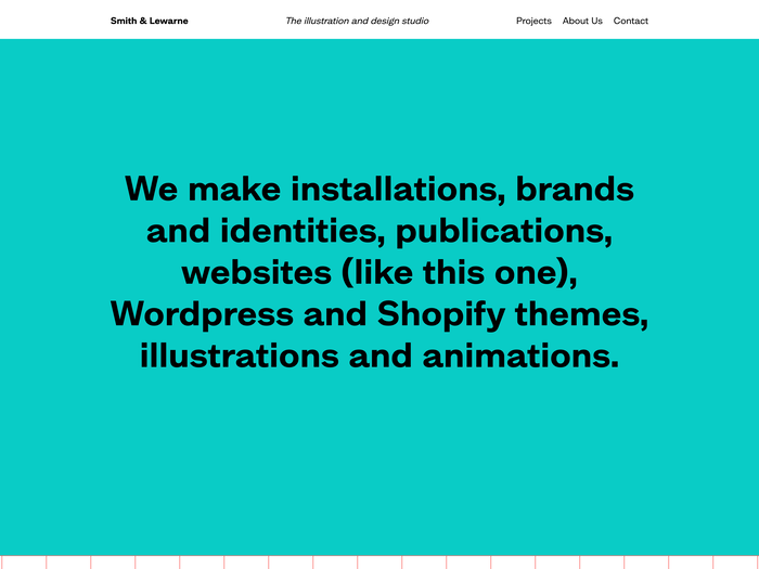 Smith &amp; Lewarne portfolio website 2