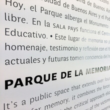 Parque de la Memoria visual identity