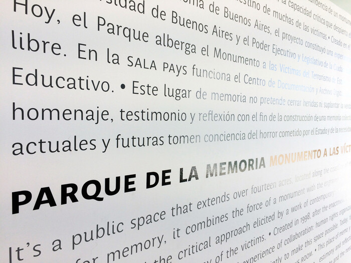 Parque de la Memoria visual identity 1